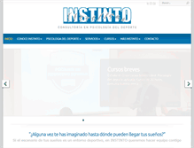 Tablet Screenshot of instinto.com.mx